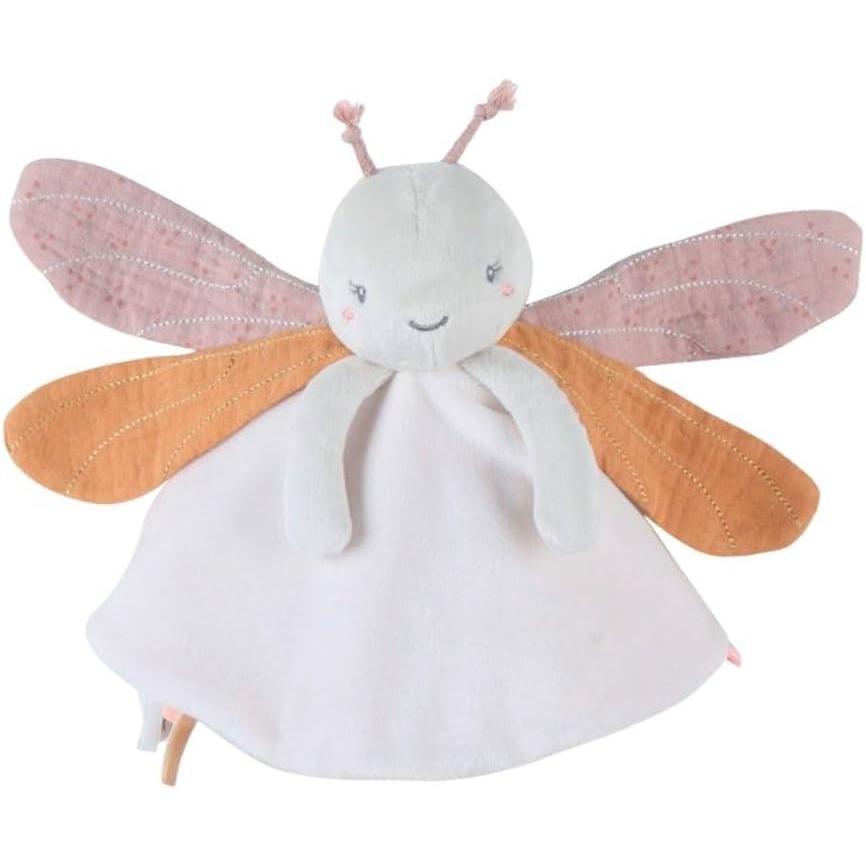 image:imageNOUKIES Doudou bb et Enfant Dinosaure Bleu Ops Eveil et Sommeil Marionnette Cadeau de NaissanceBlanc