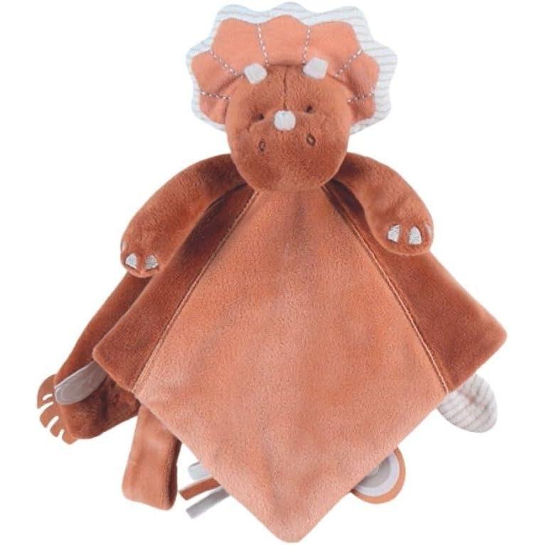 image:imageNOUKIES  Doudou bb et Enfant  Dinosaure Bleu Ops  Eveil et Sommeil  Marionnette  Cadeau de NaissanceDinosaure Cannelle Ops