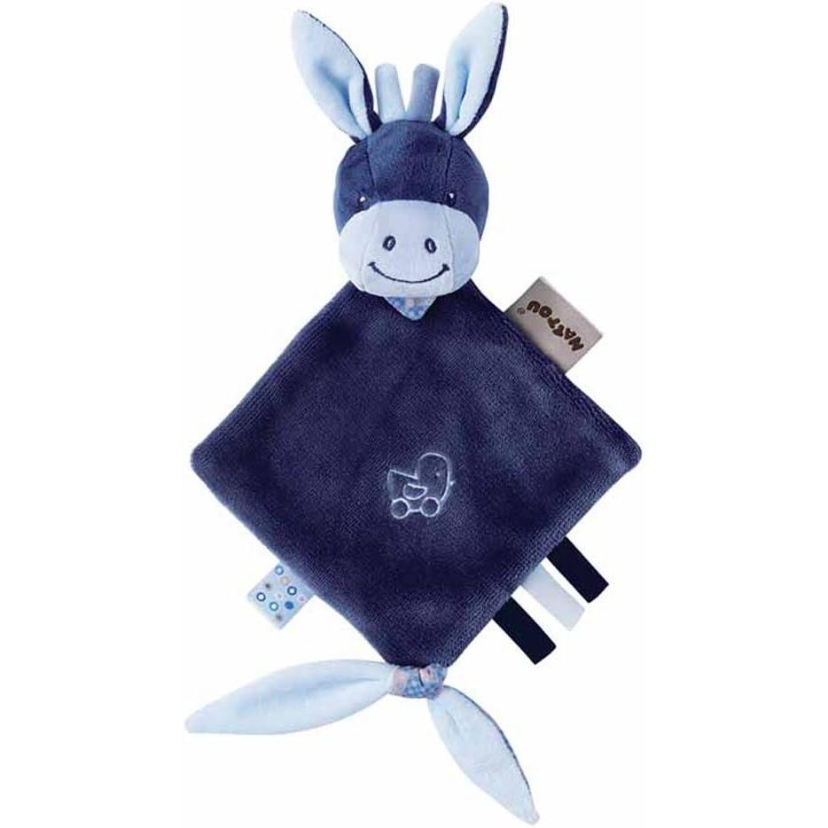 image:imageNattou 321136 Mini Doudou ne Alex pour Voiture 30 x 20 cm Alex et Bibou Bleune Alex