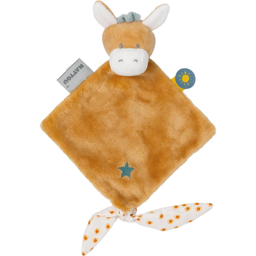image:imageNattou 321136 Mini Doudou ne Alex pour Voiture 30 x 20 cm Alex et Bibou Bleune Leo