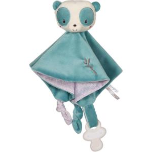 Gipsy Toys – Carre Doudou Chat – Gamme « Bamboo » – 24 CM S/Carte – Rose ET Gris – 1ER Age(Bleu)