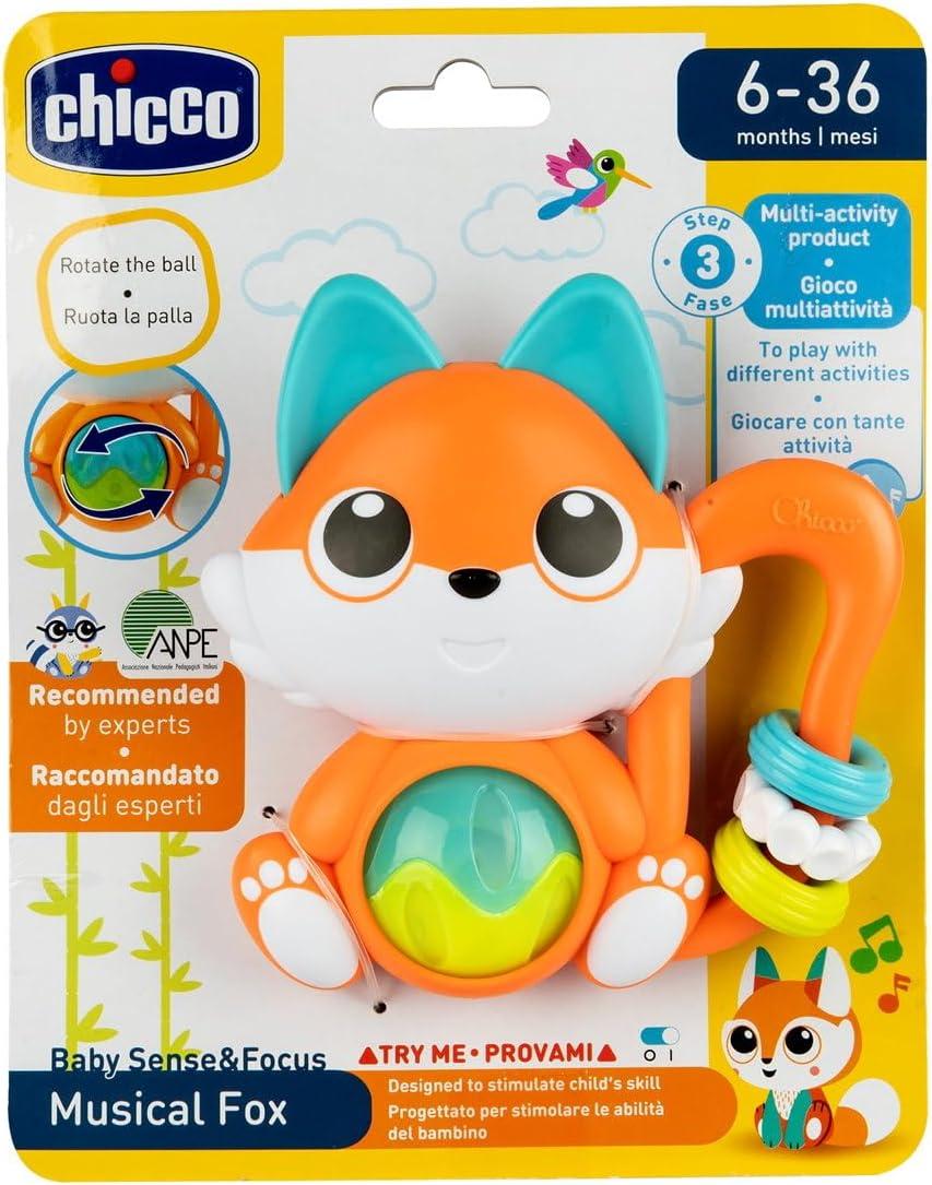 image:imageChicco Hochet Panda avec anneaux en plastique souple pour la dentition de bb facile prendre en main encourage le dveloppement de lactivit manuelle et visuelle jouets pour bb 018 moisRenard