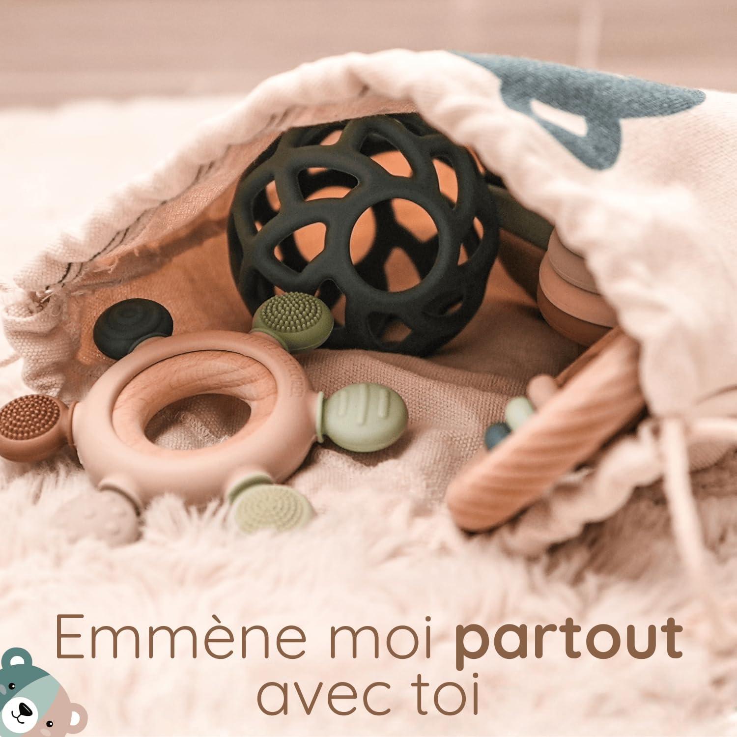 image:imageLITTLE EXPLORER Jouet bebe evolutif 036 mois cadeau naissance fille cadeau naissance garcon anneau dentition bebe tasses empilables hochet montessori 6 mois jouet sensoriel