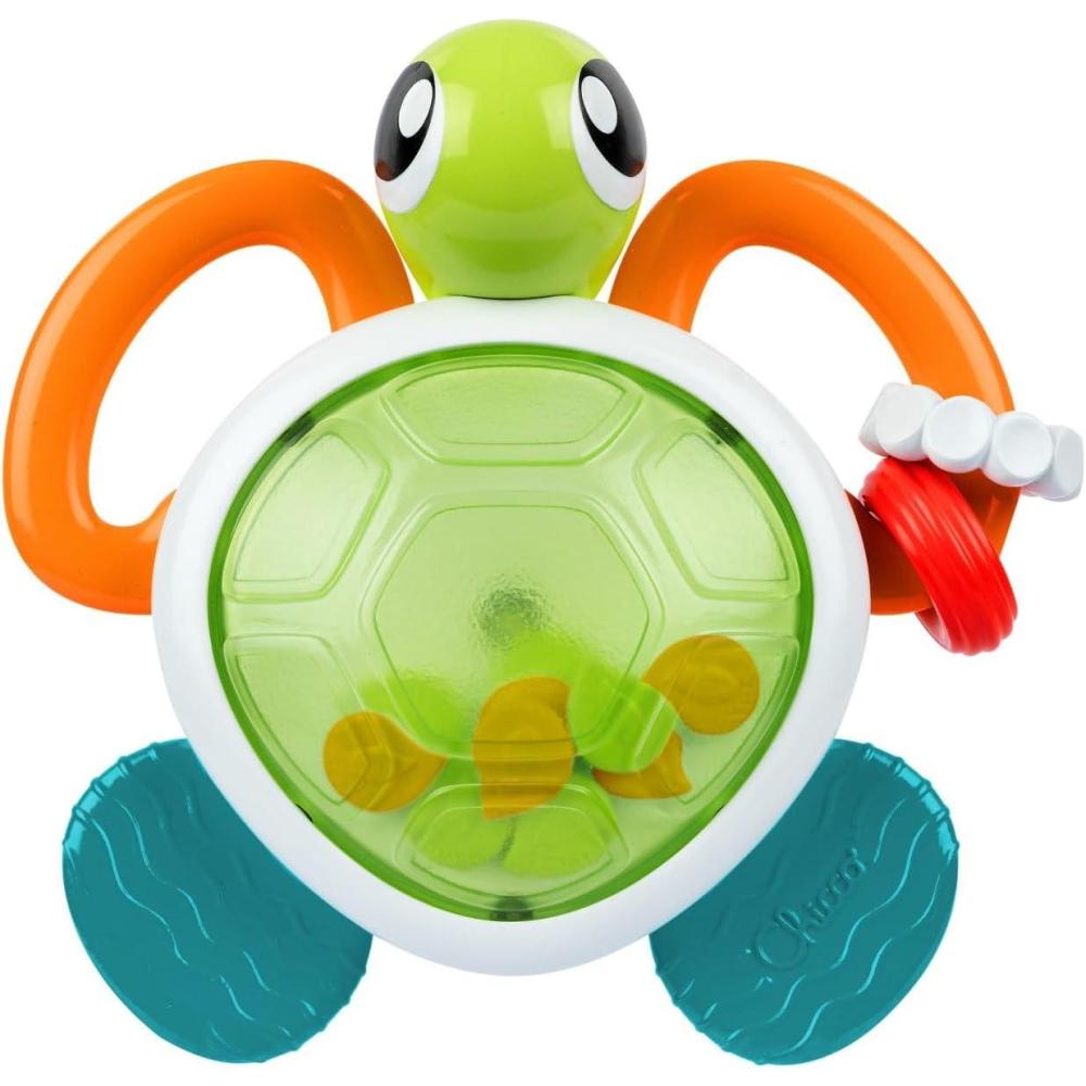 image:imageChicco Hochet Panda avec anneaux en plastique souple pour la dentition de bb facile prendre en main encourage le dveloppement de lactivit manuelle et visuelle jouets pour bb 018 moisTortue