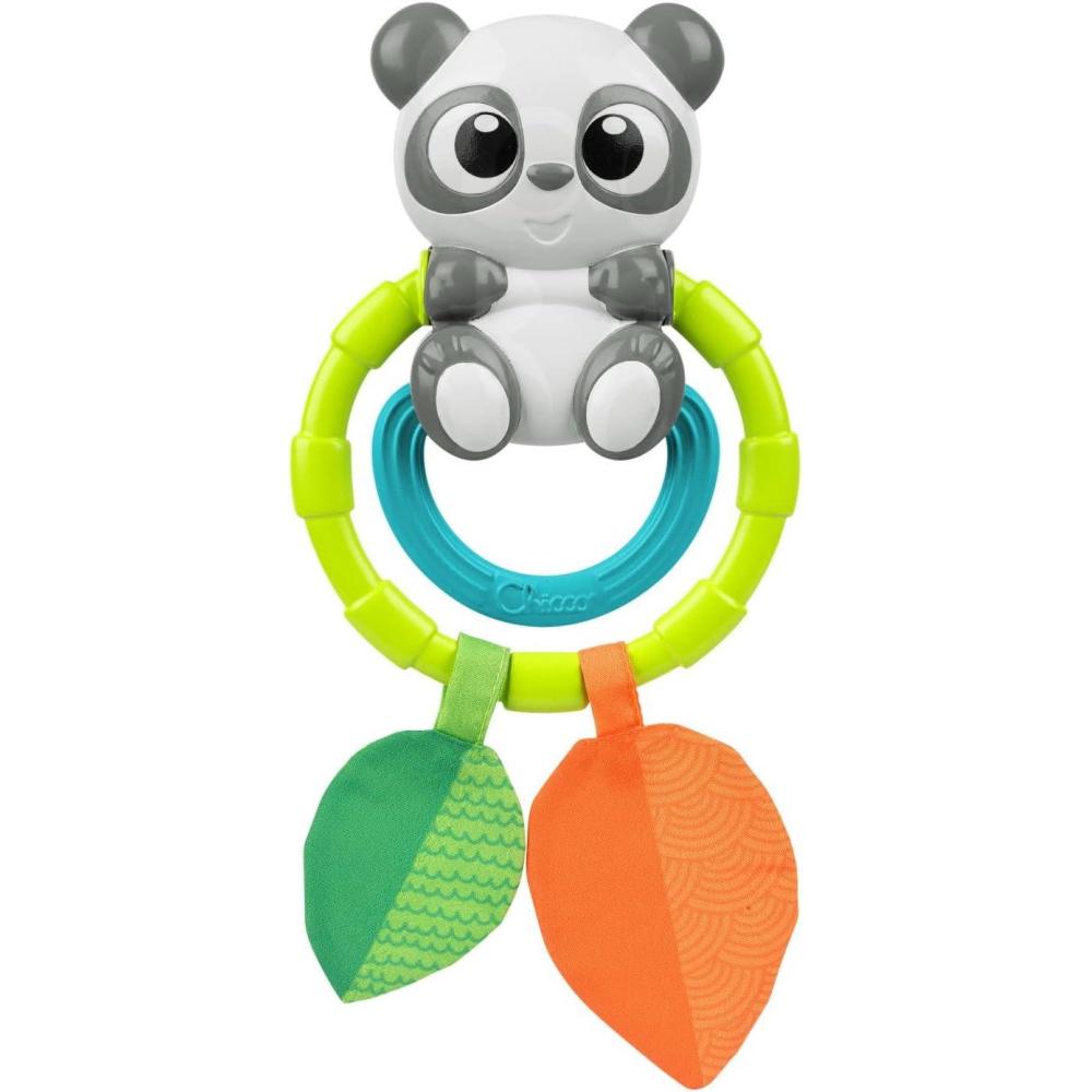 image:imageChicco Hochet Panda avec anneaux en plastique souple pour la dentition de bb facile prendre en main encourage le dveloppement de lactivit manuelle et visuelle jouets pour bb 018 moisPanda
