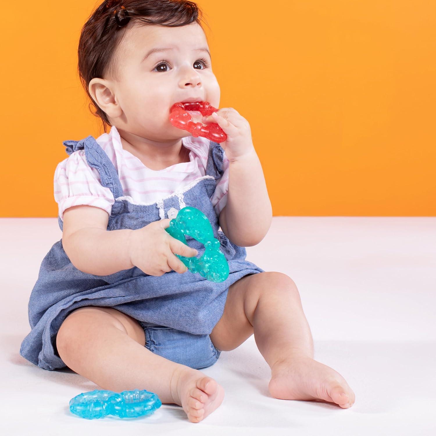image:imageBright Starts Juicy Chews 3 paquets de jouets de dentition texturs pastque ananas banane sans BPA unisexe 3 mois et plusStay Cool