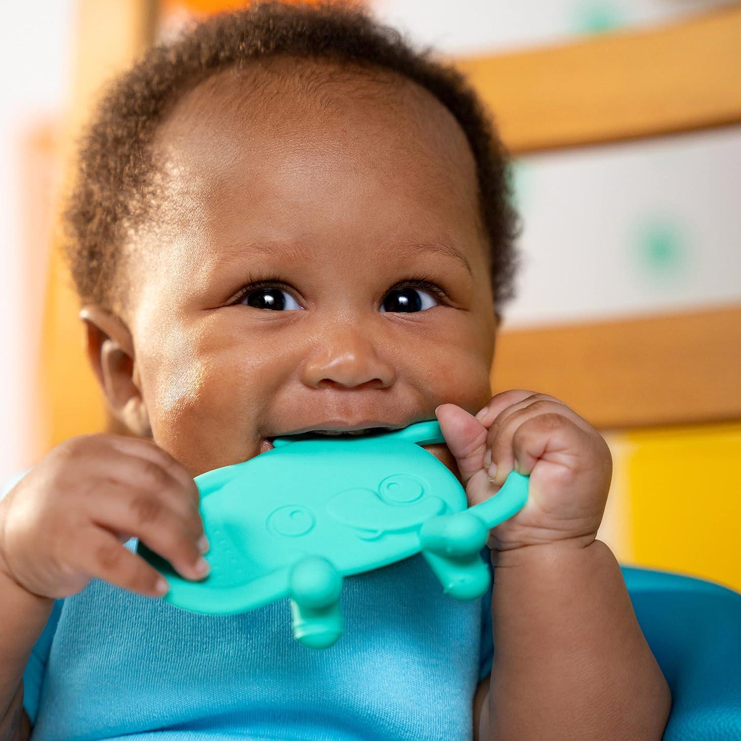 image:imageBright Starts Juicy Chews 3 paquets de jouets de dentition texturs pastque ananas banane sans BPA unisexe 3 mois et pluslphant