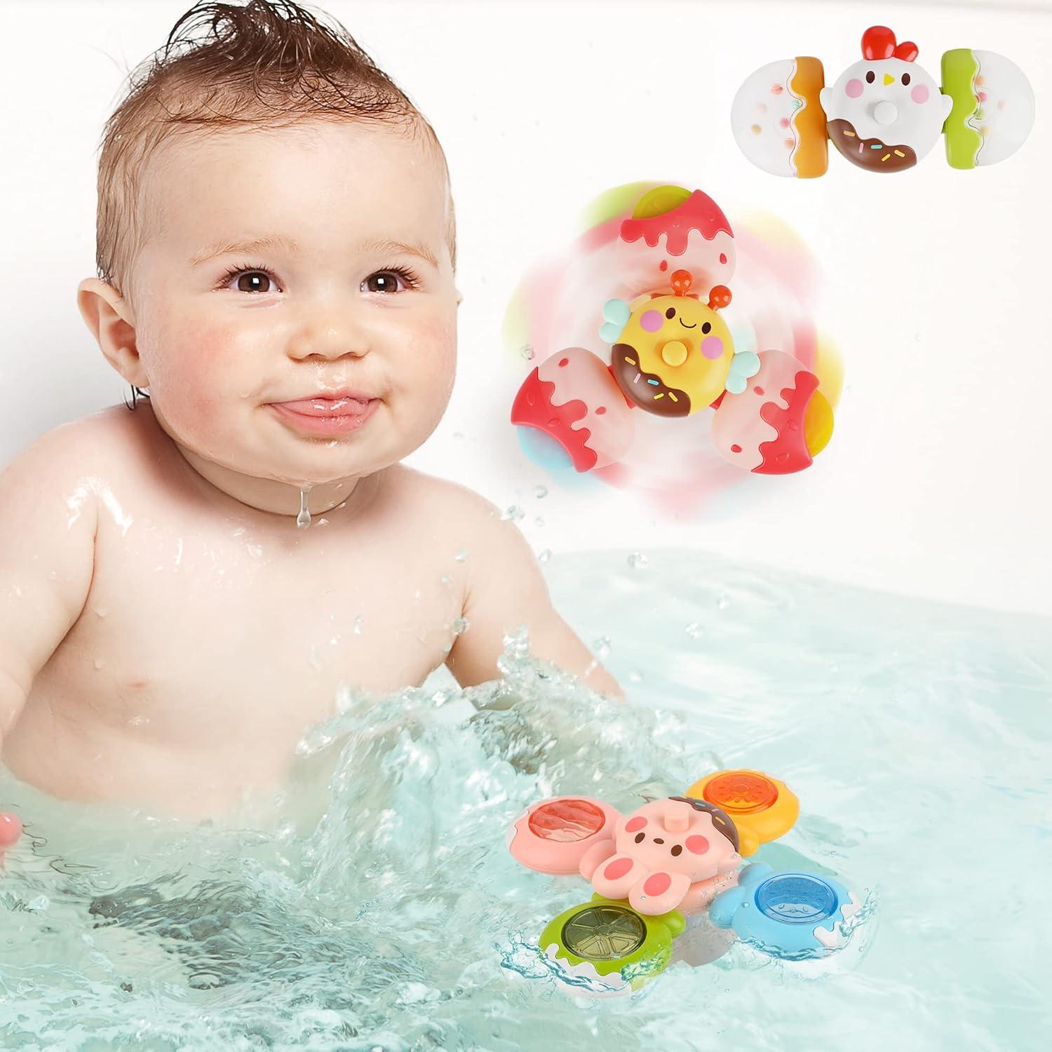 image:imageVanmor Jouets Spinner pour toutpetits et bbs Jouets de chaise haute empilables cadeaux dapprentissage sensorielMulticolore