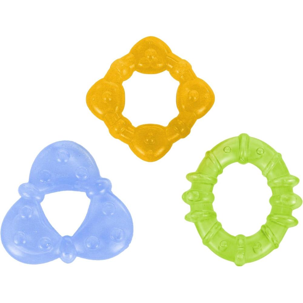 image:imageBright Starts Juicy Chews 3 paquets de jouets de dentition texturs pastque ananas banane sans BPA unisexe 3 mois et plusCitrus Chill Teethe 3 PK