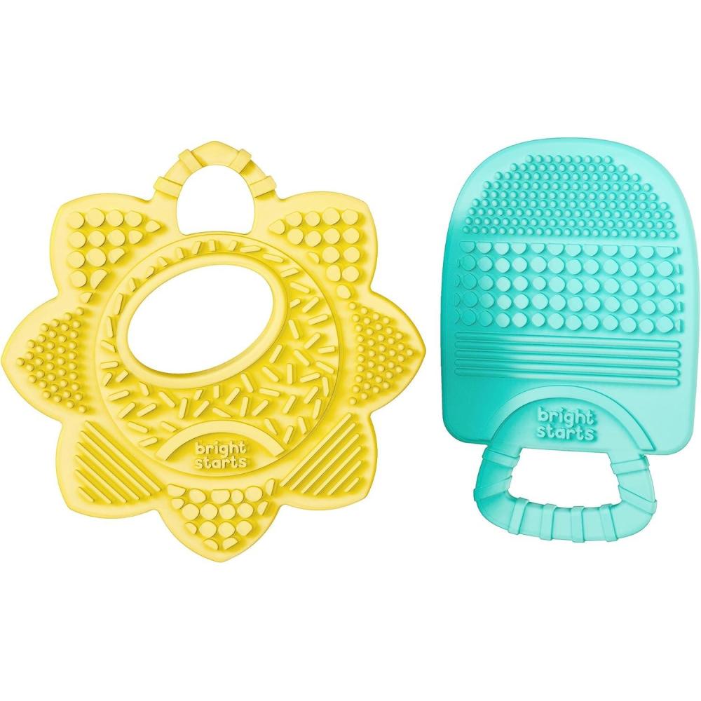 image:imageBright Starts Juicy Chews 3 paquets de jouets de dentition texturs pastque ananas banane sans BPA unisexe 3 mois et plusSunny Soothers 2pk