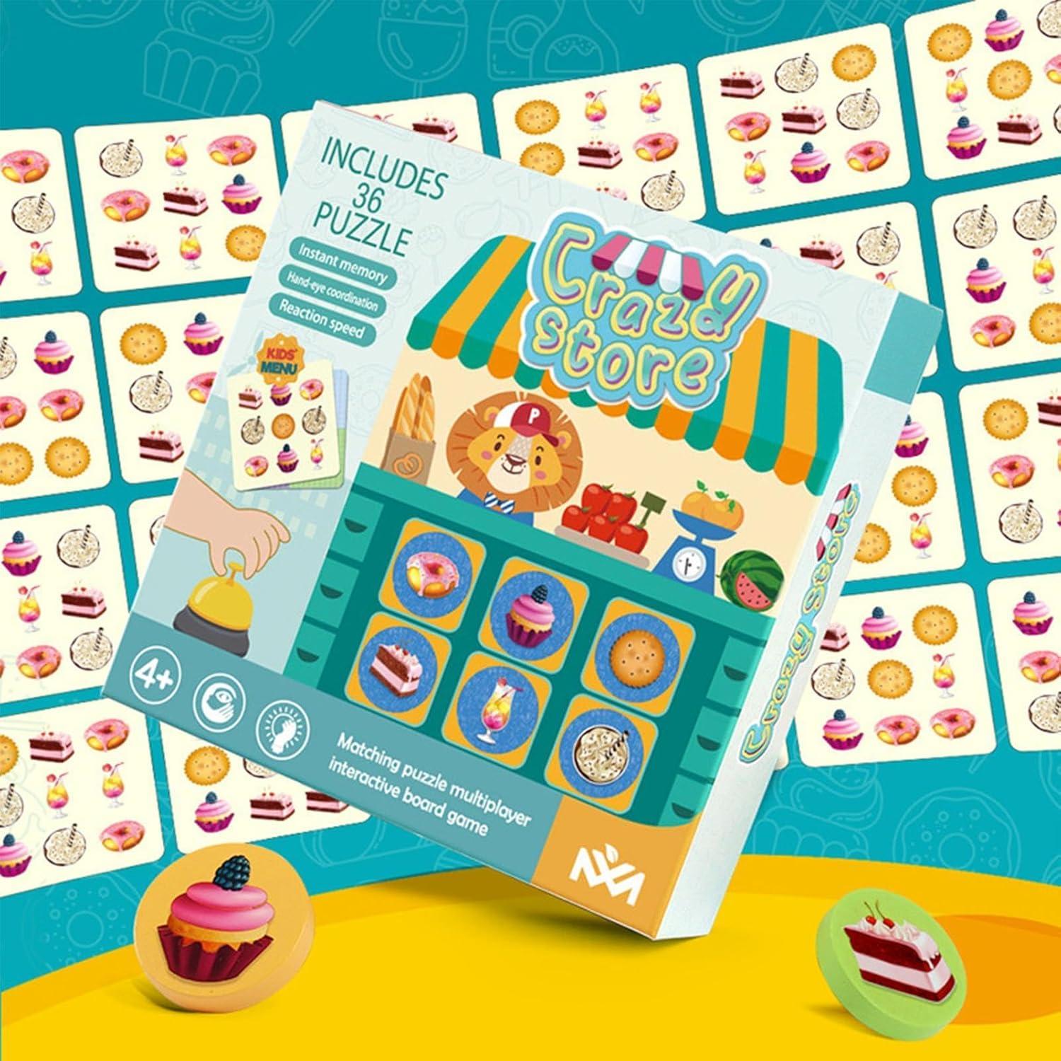 image:imagePuzzle de jeu dassociation de boulangerie pour toutpetits jeu de socit pour Jeu de socit de jouet ducatif sensoriel de couleur Puzzles assortis dapprentissage prscolaire rutilisables po