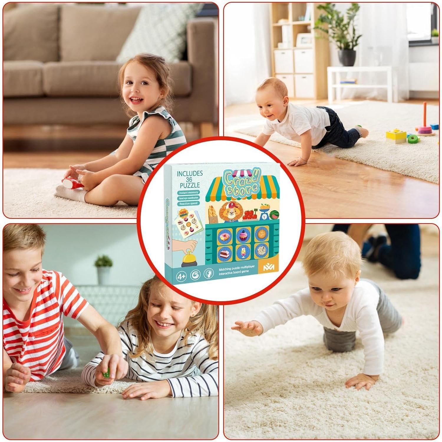 image:imagePuzzle de jeu dassociation de boulangerie pour toutpetits jeu de socit pour Jeu de socit de jouet ducatif sensoriel de couleur Puzzles assortis dapprentissage prscolaire rutilisables po