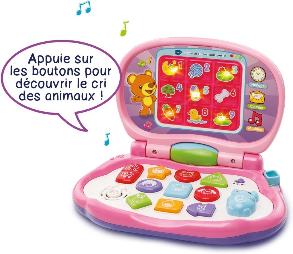 image:imageVTech 191255 Lumi ordi des ToutPetits Rose Contenu en Franais