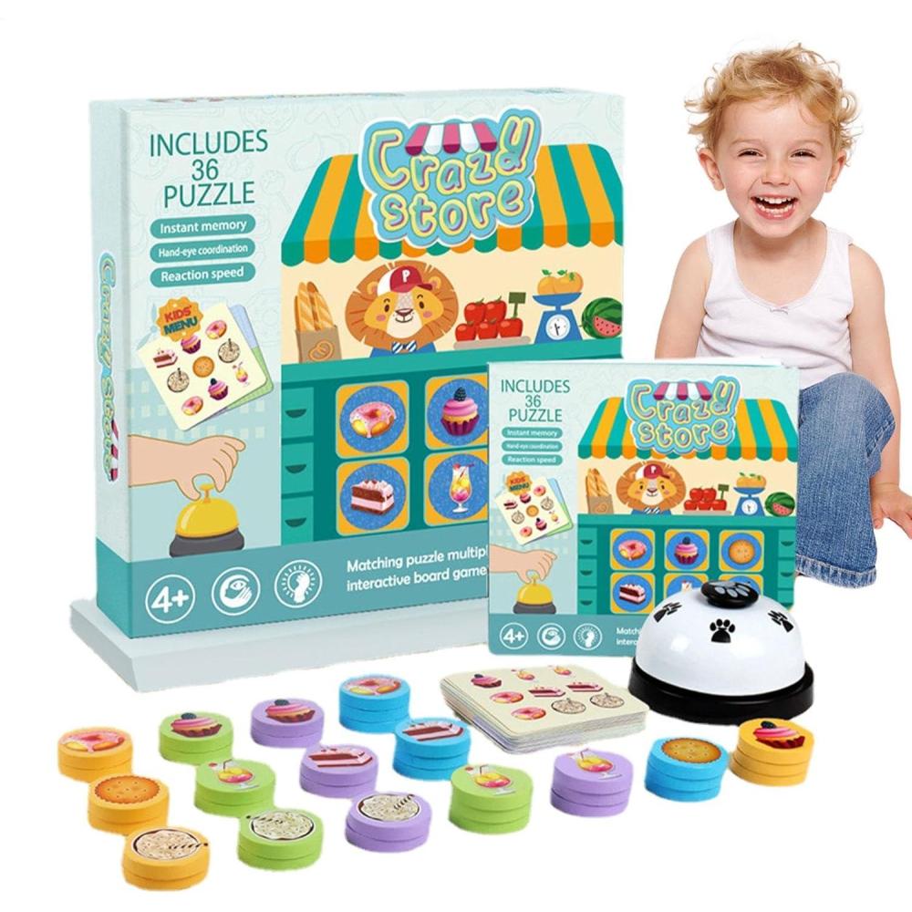 image:imagePuzzle de jeu dassociation de boulangerie pour toutpetits jeu de socit pour Jeu de socit de jouet ducatif sensoriel de couleur Puzzles assortis dapprentissage prscolaire rutilisables po