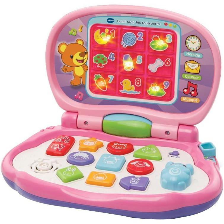image:imageVTech 191255 Lumi ordi des ToutPetits Rose Contenu en Franais