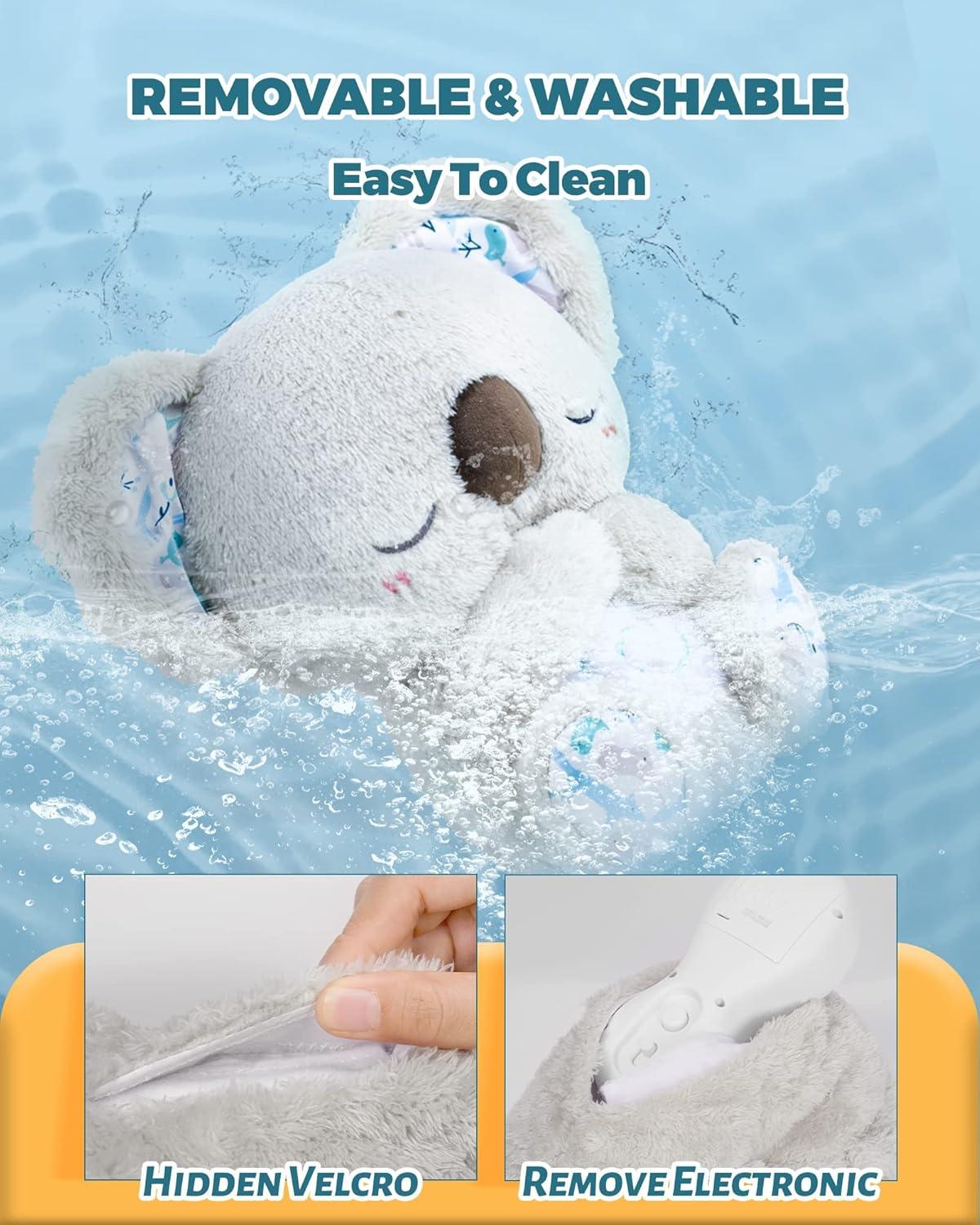 image:imageAuby Soothe n Cuddle Koala Plush Toy with 10 Lullabies Lights amp Rhythmic Breathing Motion Gift for Newborns CannebergeA