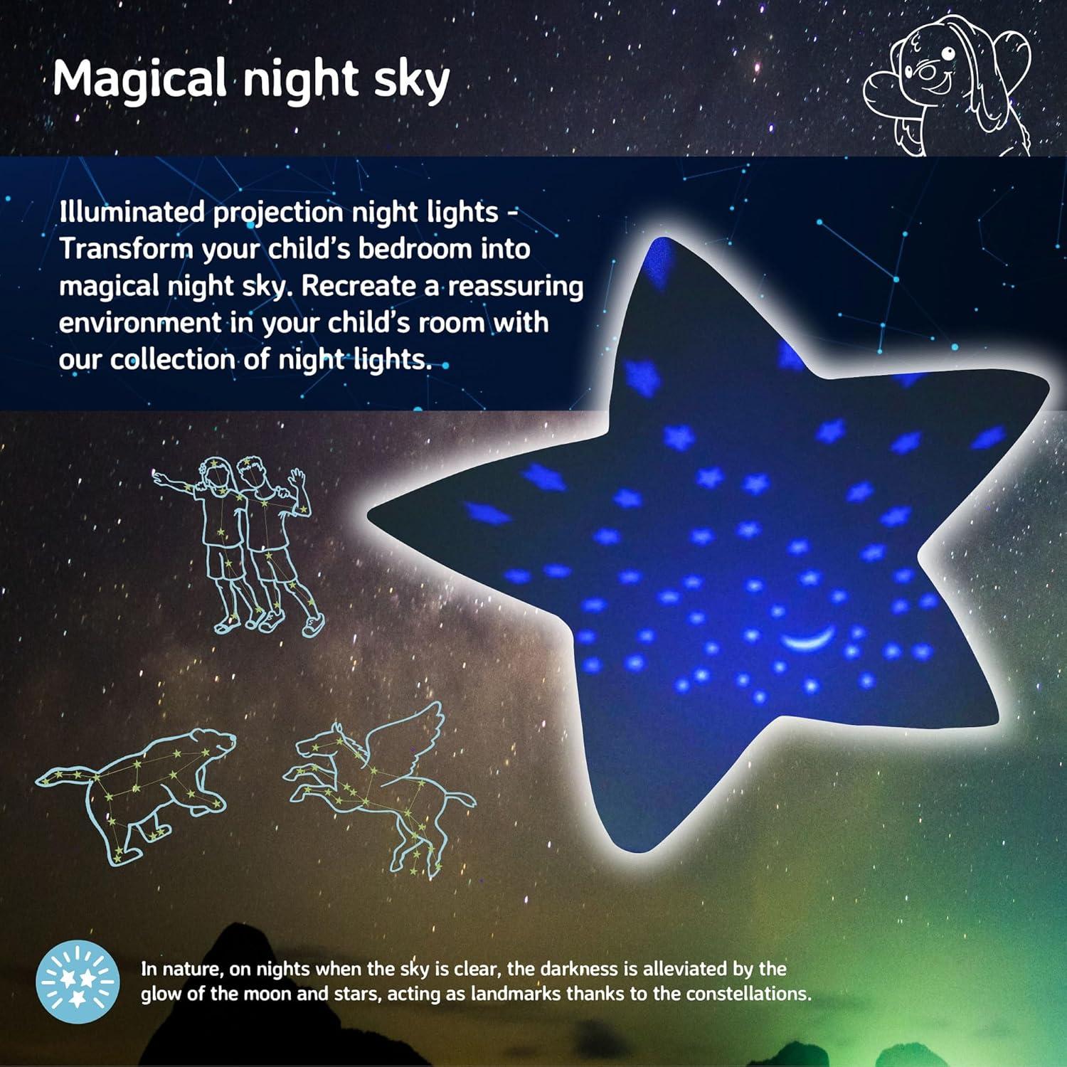 image:imageCloud b Peluche veilleuse nomade Dream Buddies Benny le Lapin Projecteur dtoiles 3 Couleurs Ds la naissance Minuteur noirTwilight Buddies Fawn