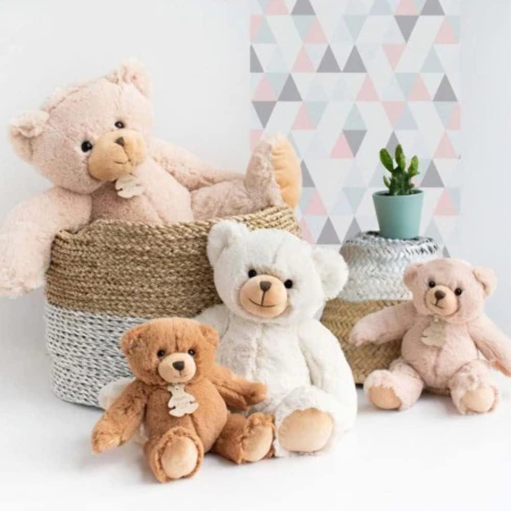 image:imageHISTOIRE DOURS Peluche Ours Doux Beige 25 cm Collection Calinours Doudou Mignon et Confortable Avec Bote Cadeau lgante Ide Cadeau Naissance et Anniversaire HO1155Beige
