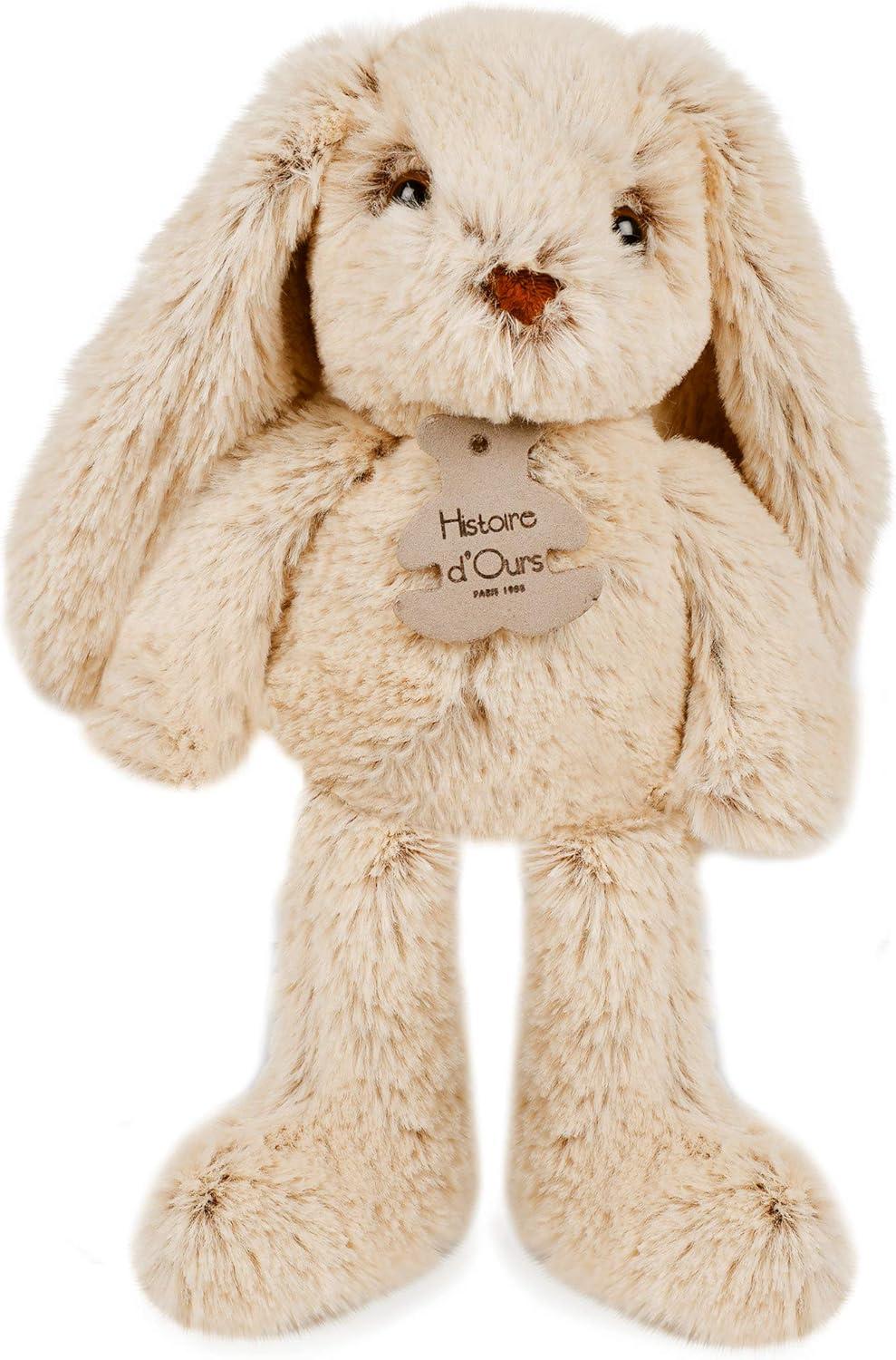 image:imageHistoire dOurs Peluche Lapin Rose Copains Calins Bote Cadeau Taille 25 Cm Douce et Mignonne Doudou Ide Cadeau de Naissance Nol ou Anniversaire pour Bb ou Enfants HO24341 Peluche Lapin Beige 25 Cm