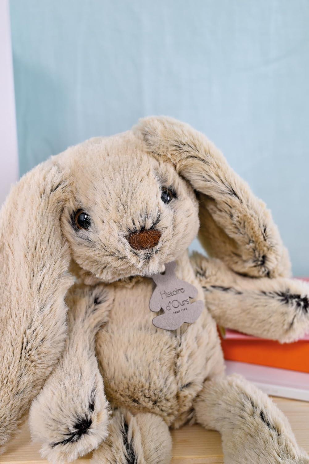 image:imageHistoire dOurs Peluche Lapin Rose Copains Calins Bote Cadeau Taille 25 Cm Douce et Mignonne Doudou Ide Cadeau de Naissance Nol ou Anniversaire pour Bb ou Enfants HO24341 Peluche Lapin Beige 25 Cm