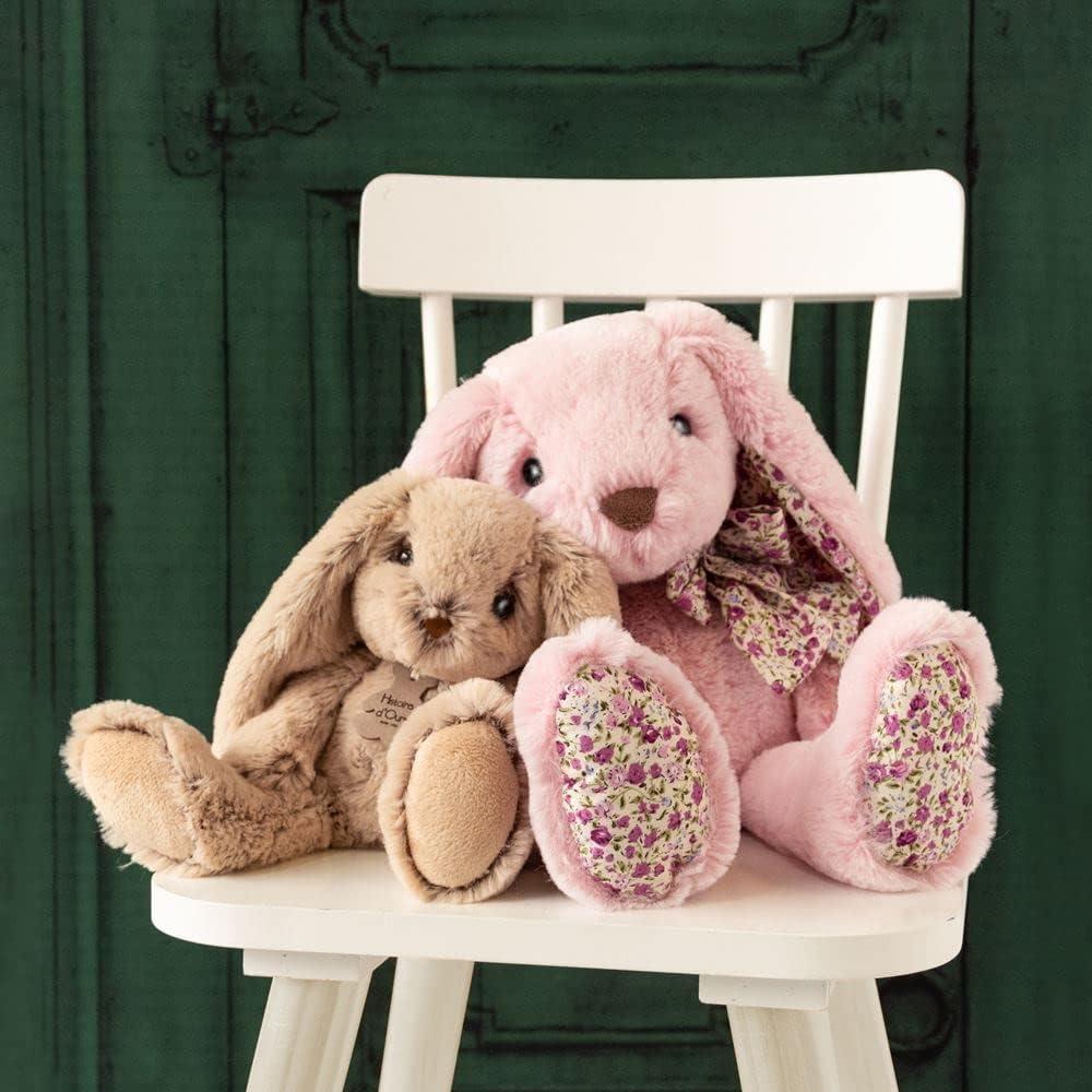 image:imageHistoire dOurs Peluche Lapin Rose Copains Calins Bote Cadeau Taille 25 Cm Douce et Mignonne Doudou Ide Cadeau de Naissance Nol ou Anniversaire pour Bb ou Enfants HO24341 Peluche Lapin Beige 25 Cm