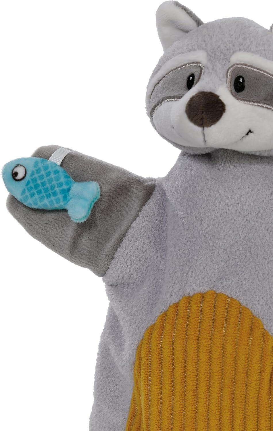 image:imageNICI 61856 Doudou au Motif dOurs et marionnette 2en1 26 x 25 cm Beige pour bbs et Jeunes Enfants pour Jouer Attraper cliner et ExplorerRaton Laveur