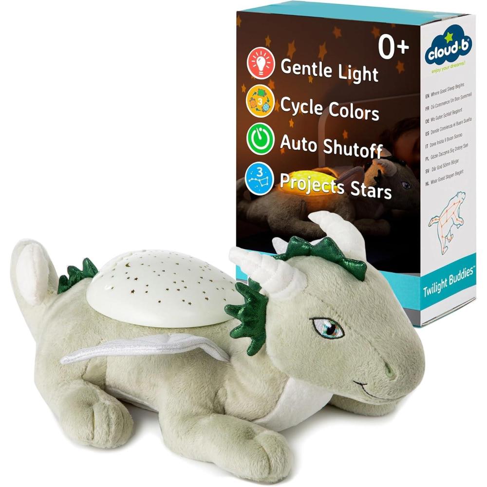 image:imageCloud b Peluche veilleuse nomade Dream Buddies Benny le Lapin Projecteur dtoiles 3 Couleurs Ds la naissance Minuteur noirTwilight Buddies Dragon