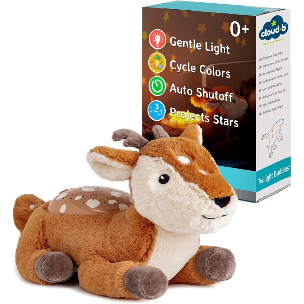 image:imageCloud b Peluche veilleuse nomade Dream Buddies Benny le Lapin Projecteur dtoiles 3 Couleurs Ds la naissance Minuteur noirTwilight Buddies Fawn