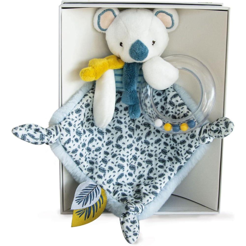 image:imageDoudou et Compagnie Doudou Attache Ttine Collection Yoca le Koala Boite Cadeau 20 Cm Doudou Attache Sucettes Adorable et Doux Ide Cadeau de Naissance Fille et Garon DC3665Doudou Koala Hochet 22 Cm