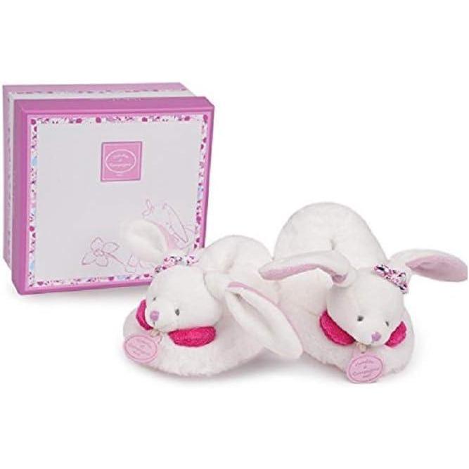 image:imageDoudou et Compagnie Hochet Cerise Le Lapin Bote Cadeau Doudou Rose Grelot Ide Cadeau de Naissance Fille Garantie Doudou Perdu DC2700Chaussons Bb Hochet