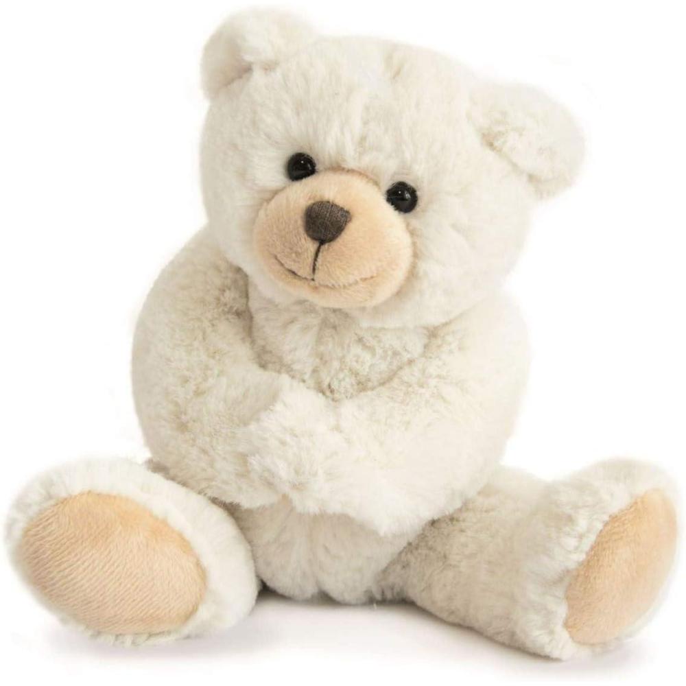 image:imageHISTOIRE DOURS Peluche Ours Doux Beige 25 cm Collection Calinours Doudou Mignon et Confortable Avec Bote Cadeau lgante Ide Cadeau Naissance et Anniversaire HO1155Ivoire