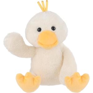 Apricot Lamb Doudou canard en velours 30 cm – Jouet en peluche pour enfants et bébés – Peluche moelleuse pour jouer, cadeau et câliner – Doudou confortable – Canard(Blanc)