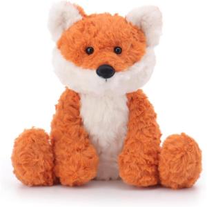 Apricot Lamb Peluche renard 30 cm – Jouet en peluche pour enfants et bébés – Peluche moelleuse pour jouer, cadeau et câliner – Doudou confortable – Renard jaune(M)