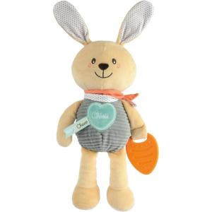 Chicco Maxi Doudou, Peluche en Velours Doux en Forme d&rsquo;ours, avec Musique Classique et New Age, Peluche Nouveau-né, Doux à Câliner, Lavable en Machine, Jouet Nouveau-né 0+ Mois, Bleu(My Sweet Doudou Lapin)